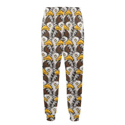 Eagles Head Pattern Men's Casual Track Pants