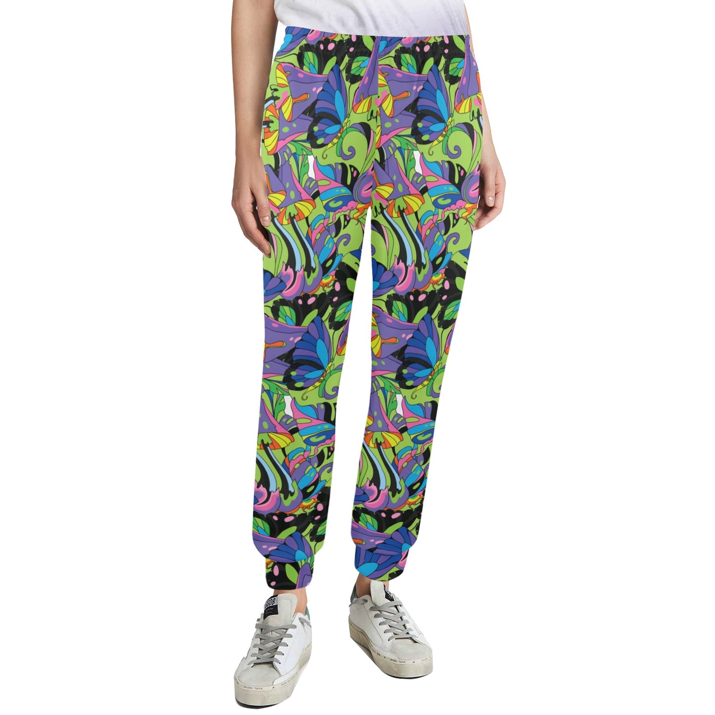 Psychedelic Trippy Mushroom Themed Women's Casual Track Pants