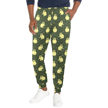 Capybara Pattern Print Design 03 Men's Casual Track Pants