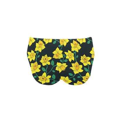 Daffodils Pattern Print Design DF03 Men's Swimming Briefs