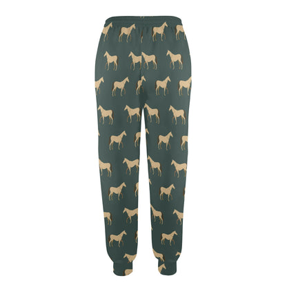 Horse Classic Themed Pattern Print Women's Casual Track Pants
