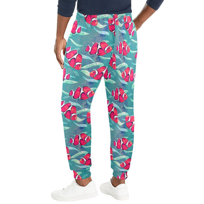 Clownfish Pattern Print Design 02 Men's Casual Track Pants