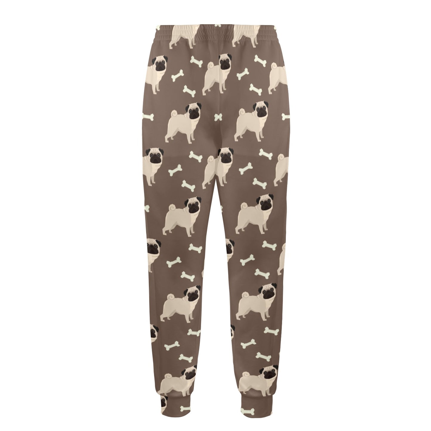 Pug Pattern Print Design A02 Men's Casual Track Pants