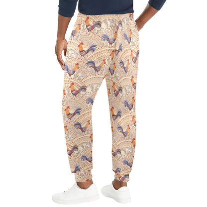 Chicken Boho Style Pattern Men's Casual Track Pants