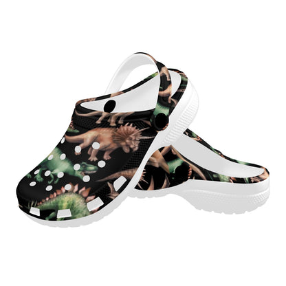 Dinosaur Print Pattern Unisex Clogs Shoes
