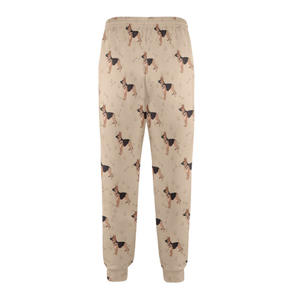 German Shepherd Design Print Pattern JJ0256 Men's Casual Track Pants