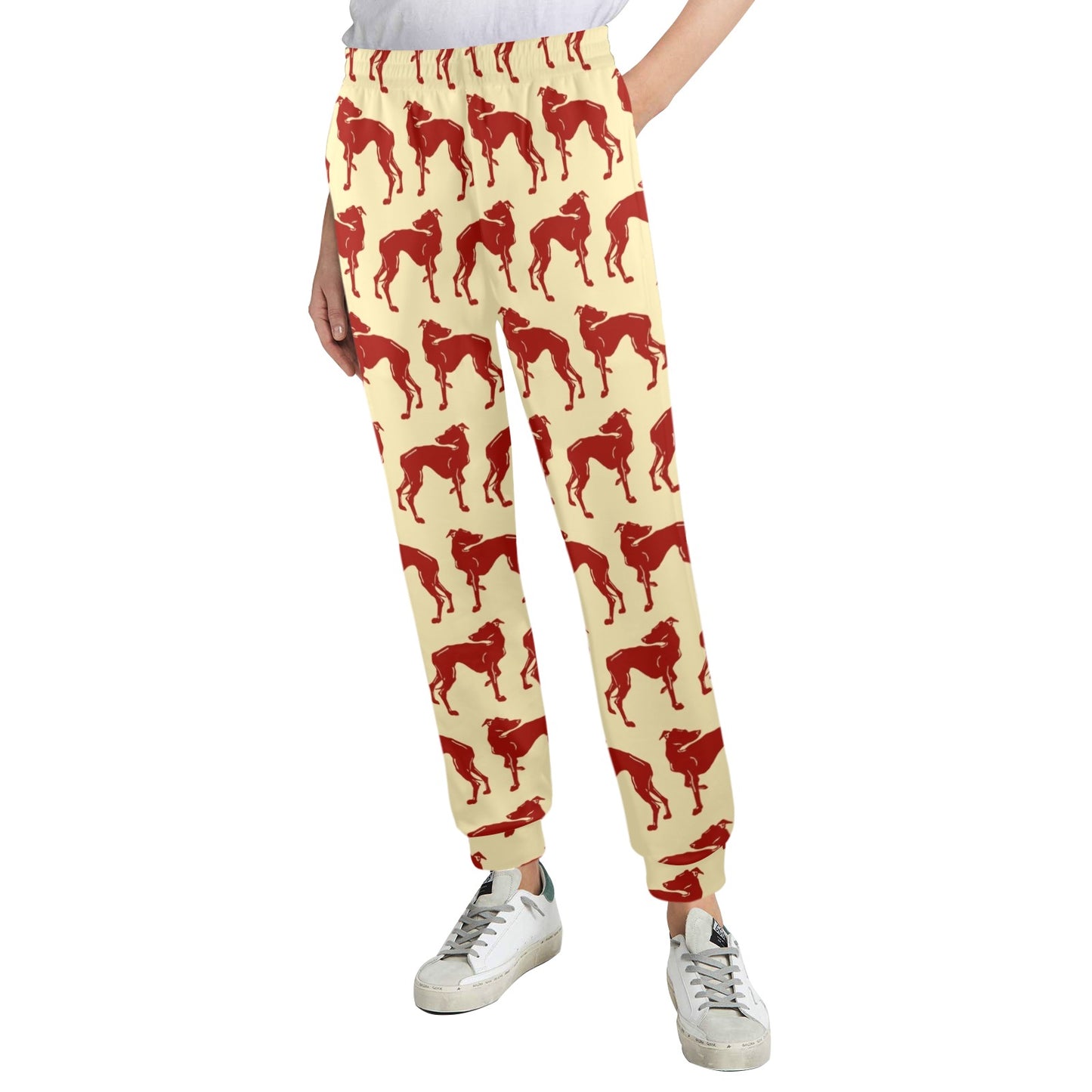 Greyhounds Design Print Pattern JJ0294 Women's Casual Track Pants