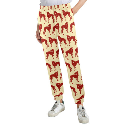 Greyhounds Design Print Pattern JJ0294 Women's Casual Track Pants