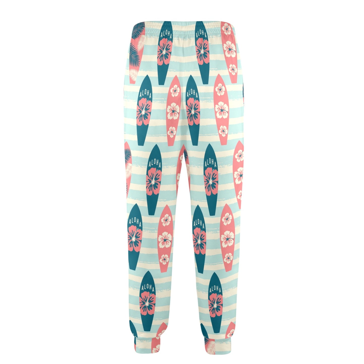 Aloha Hawaii Surfboard Pattern Print Design 02 Men's Casual Track Pants