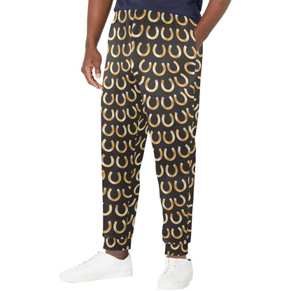 Horseshoe Print Design LKS304 Men's Casual Track Pants