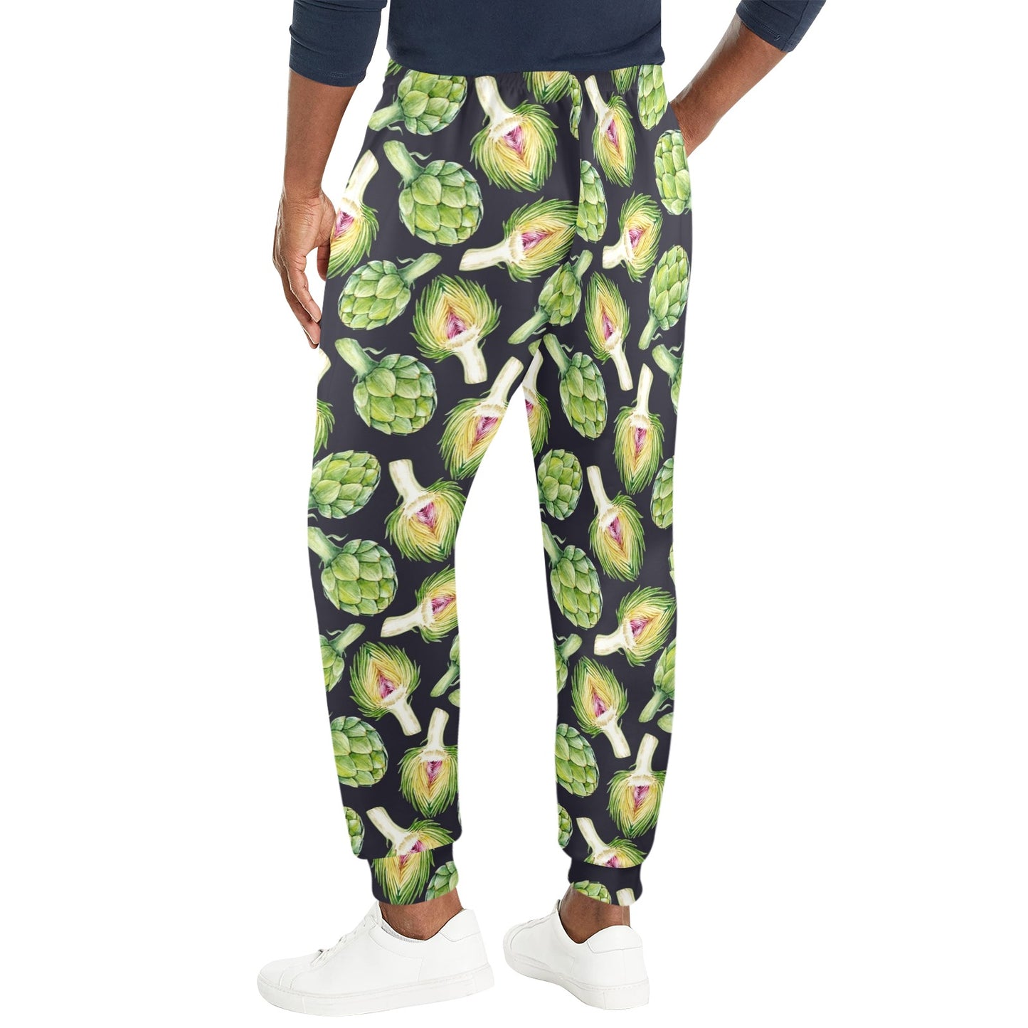 Artichoke Pattern Print Design 01 Men's Casual Track Pants