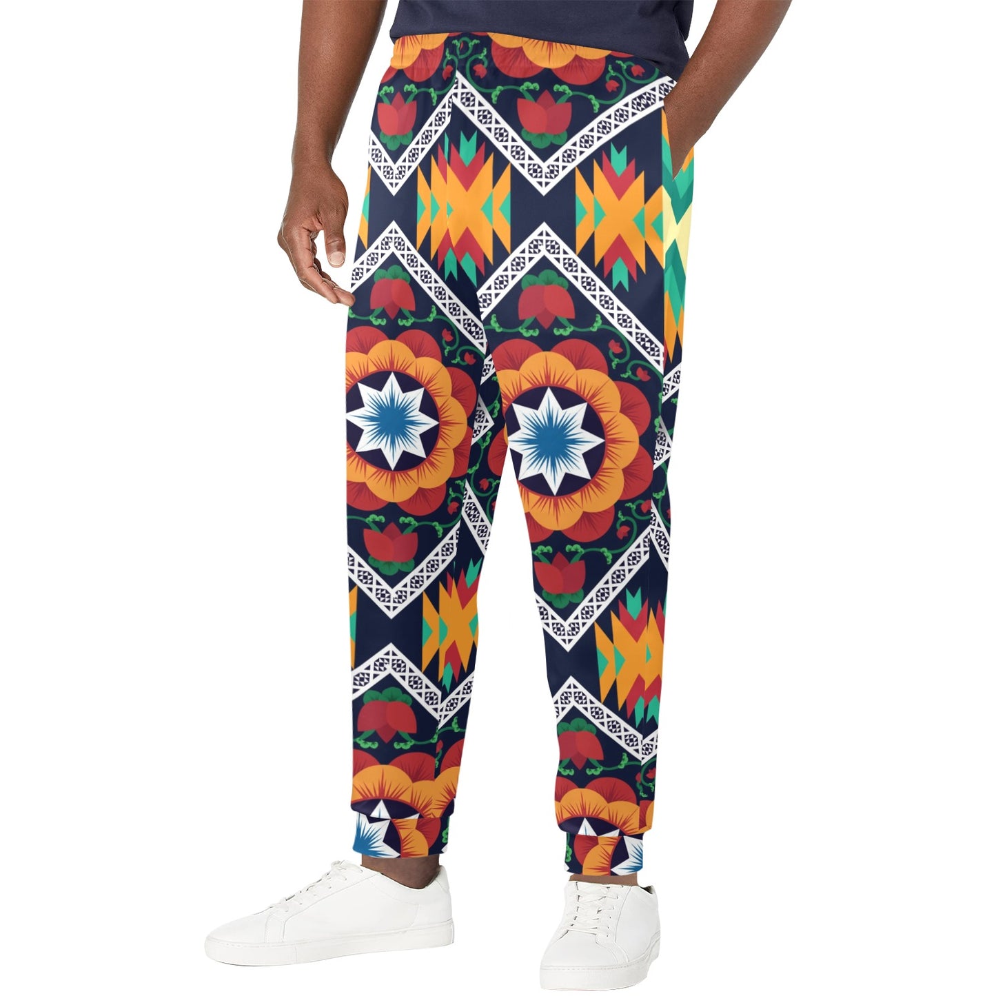 African Kente Men's Casual Track Pants