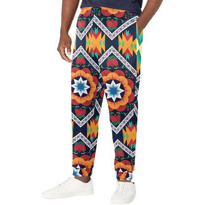 African Kente Men's Casual Track Pants