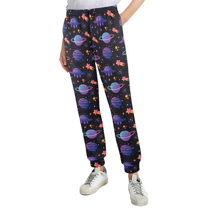 UFO Star Galaxy Print Design LKS308 Women's Casual Track Pants