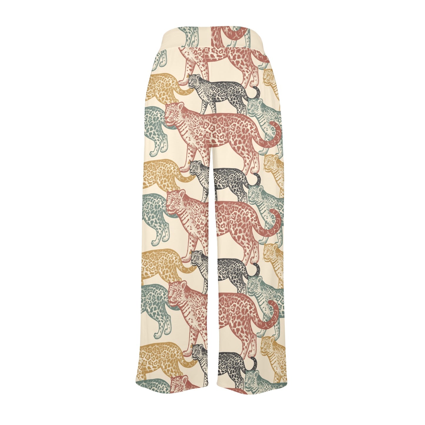 Jaguar Pattern Print Design 01 Women's Wide Leg Lounge Pants