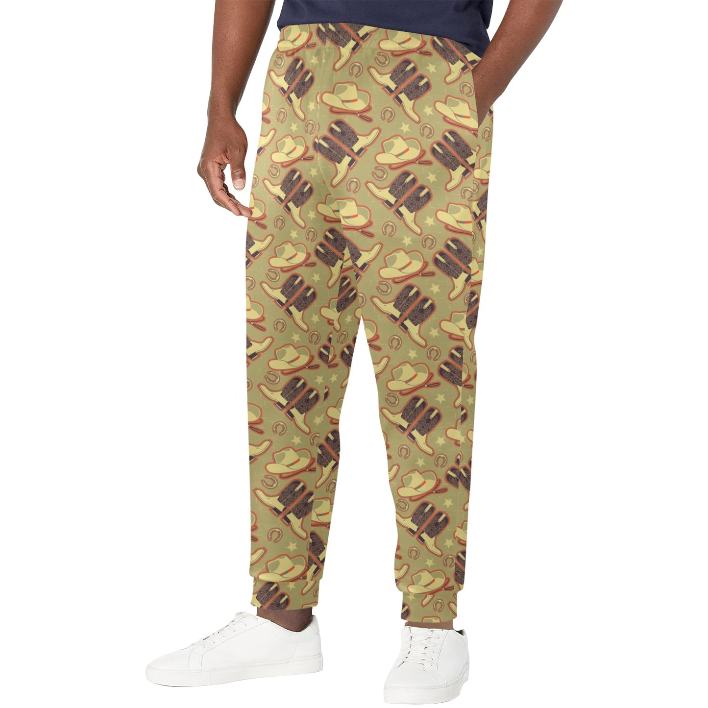 Western Cowboy Themed Men's Casual Track Pants