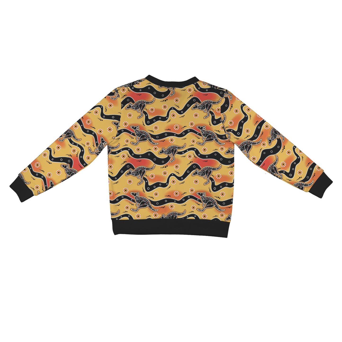 Kangaroos Aboriginal Pattern Print Design 06 Women's Cardigan