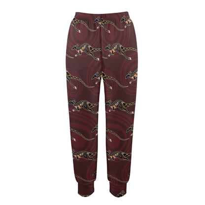 Kangaroos Pattern Print Design 05 Women's Casual Track Pants