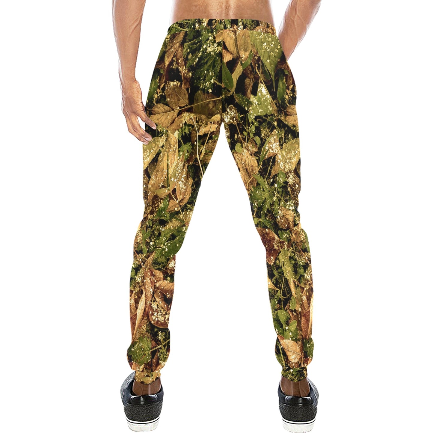 Camo Realistic Tree Forest Texture Print Men's Sweatpants
