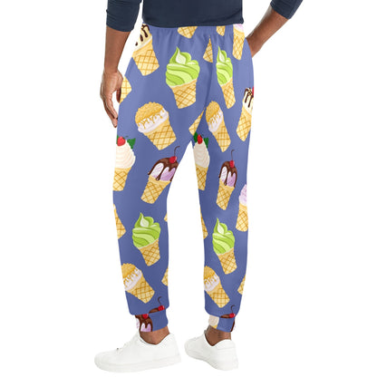 Ice Cream Pattern Print Design IC03 Men's Casual Track Pants