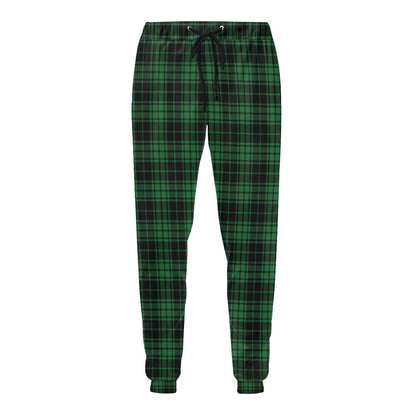 Green Tartan Plaid Pattern Men's Sweatpants