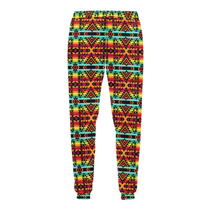 Kente Red Design African Print Men's Sweatpants