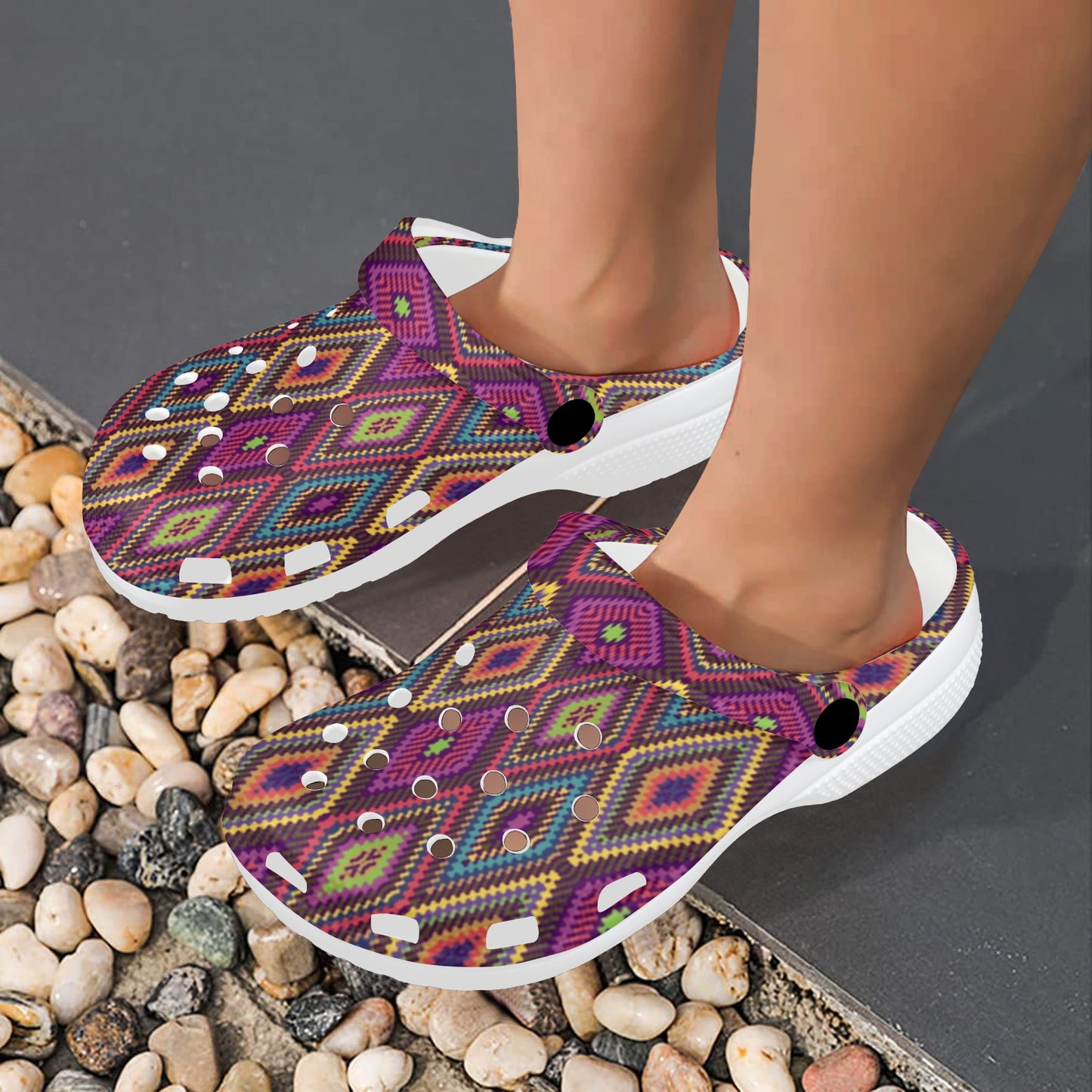 Southwestern Print Unisex Clogs Shoes
