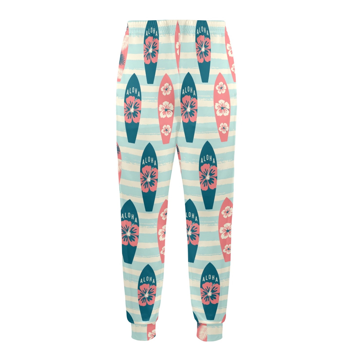 Aloha Hawaii Surfboard Pattern Print Design 02 Men's Casual Track Pants