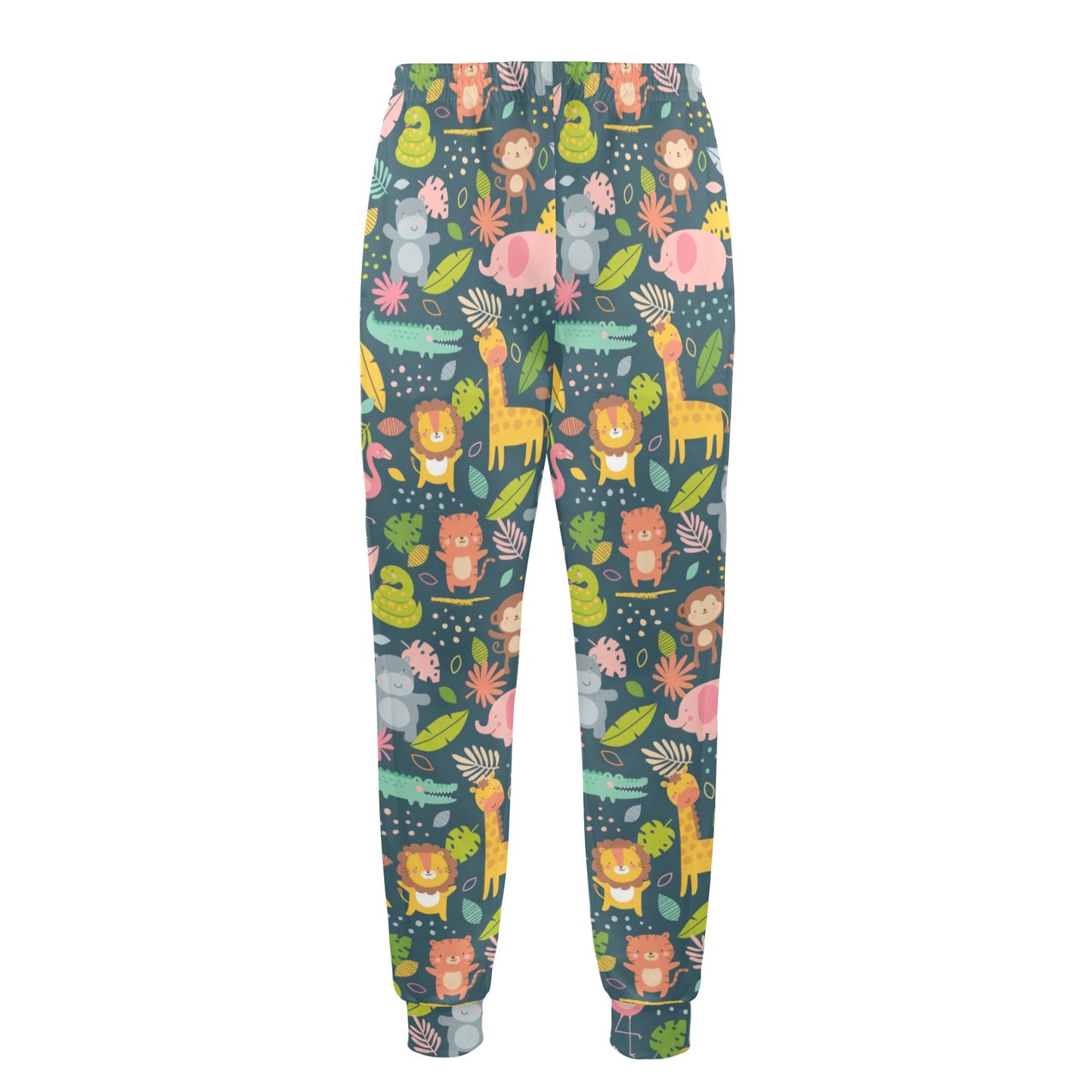 Safari Animal Cartoon Print Design LKS305 Men's Casual Track Pants