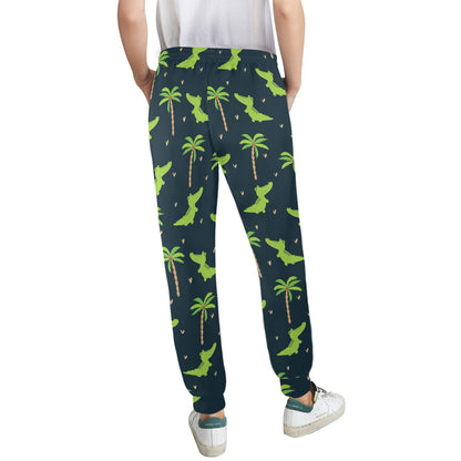 Alligator Pattern Print Design 02 Women's Casual Track Pants