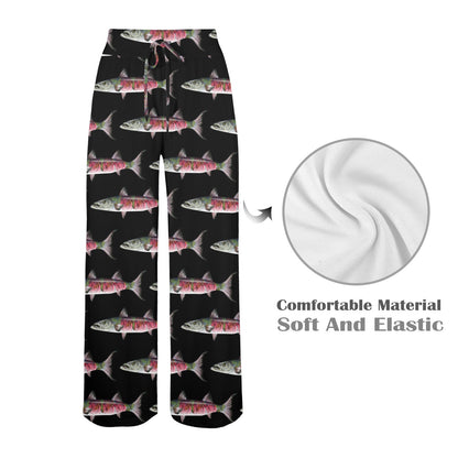 Barracuda Pattern Print Design 02 Women's Wide Leg Lounge Pants