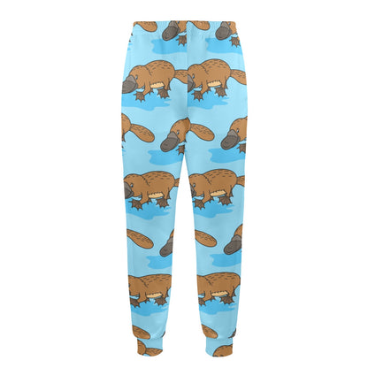 Platypus Pattern Print Design A02 Men's Casual Track Pants