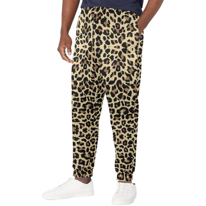 Cheetah Pattern Print Design 02 Men's Casual Track Pants