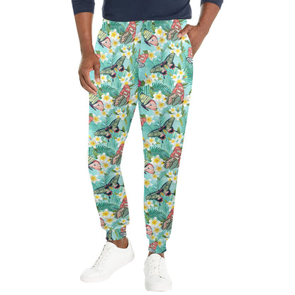 Butterfly Pattern Print Design 09 Men's Casual Track Pants