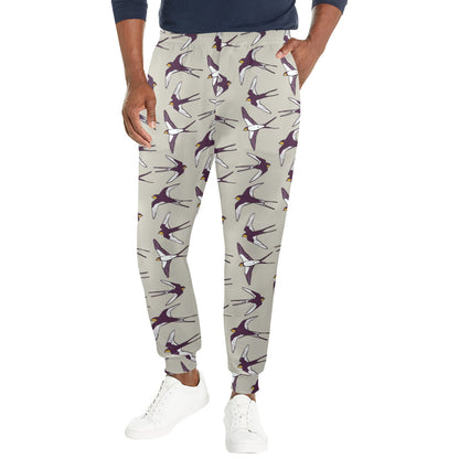 Swallow Bird Pattern Print Design 03 Men's Casual Track Pants