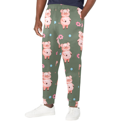 Pig Pattern Print Design 03 Men's Casual Track Pants
