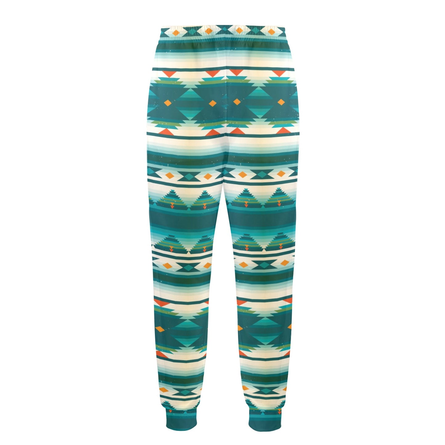 Blue Tribal Aztec Men's Casual Track Pants