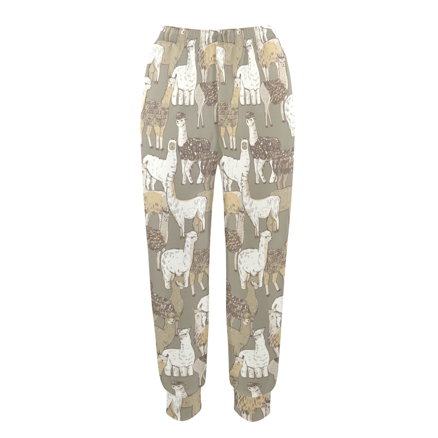 Alpaca Pattern Print Design 01 Women's Casual Track Pants