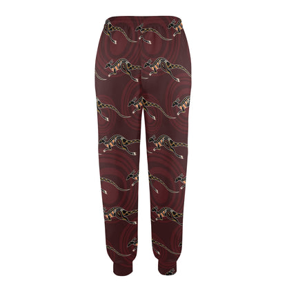 Kangaroos Pattern Print Design 05 Women's Casual Track Pants