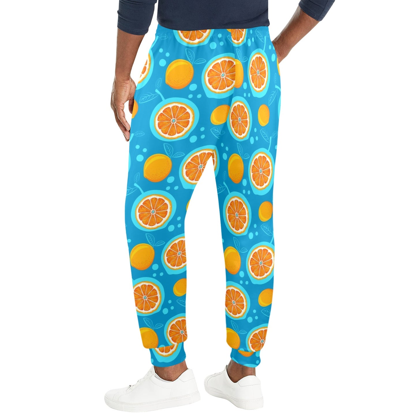 Grapefruit Pattern Print Design GF03 Men's Casual Track Pants