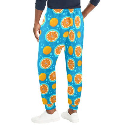 Grapefruit Pattern Print Design GF03 Men's Casual Track Pants