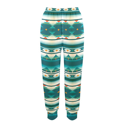 Blue Tribal Aztec Women's Casual Track Pants