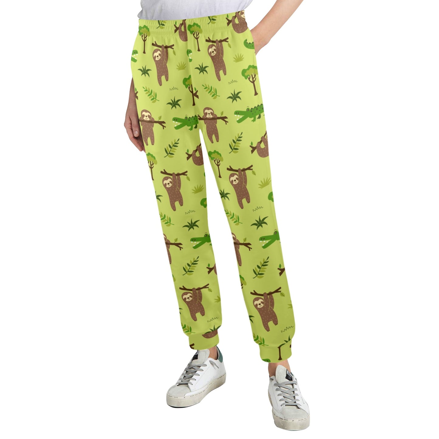 Alligator Pattern Print Design 04 Women's Casual Track Pants