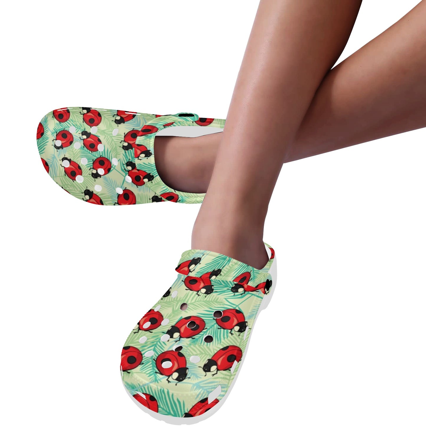 Ladybug Cute Print Pattern Unisex Clogs Shoes