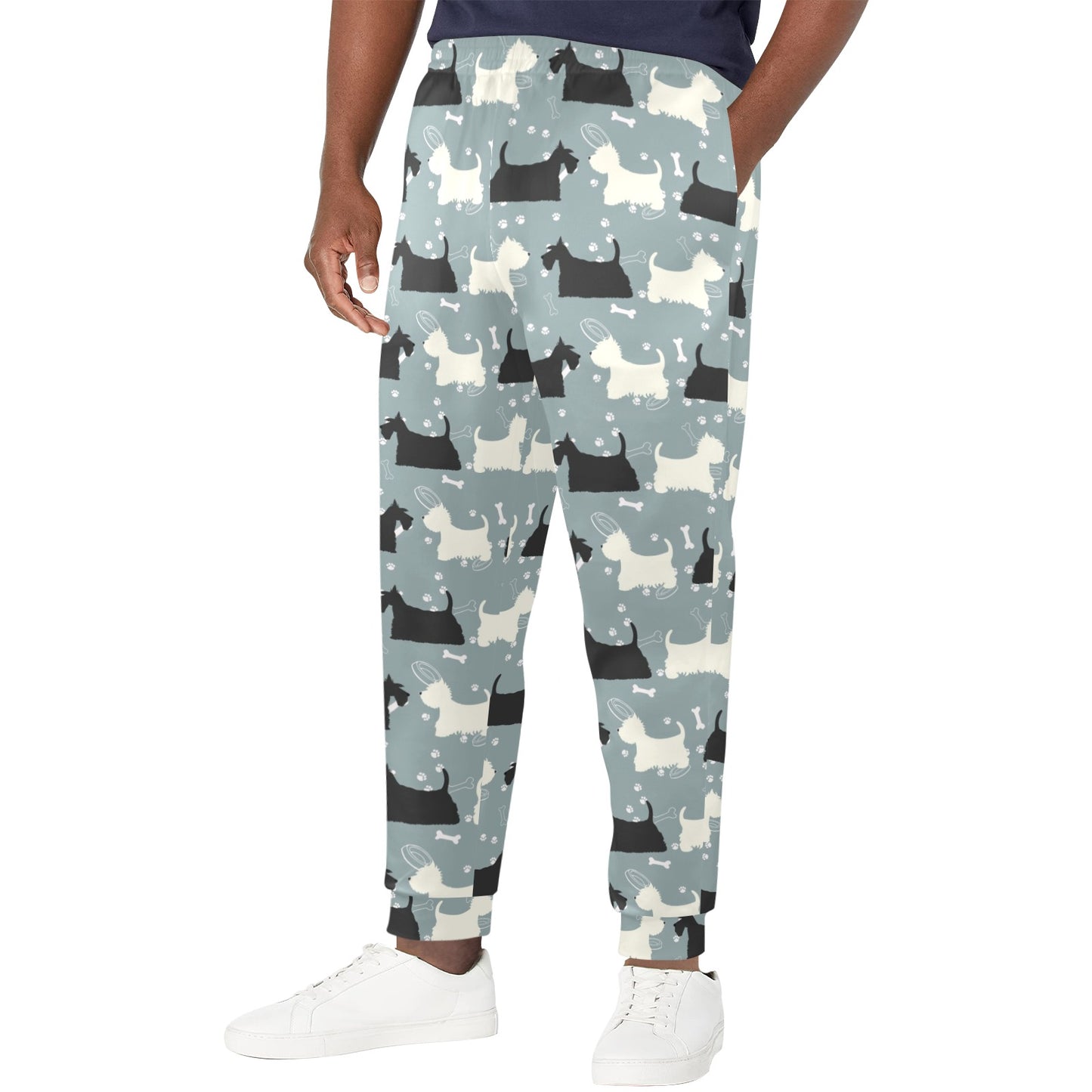 Scottish Terriers Print Design LKS301 Men's Casual Track Pants