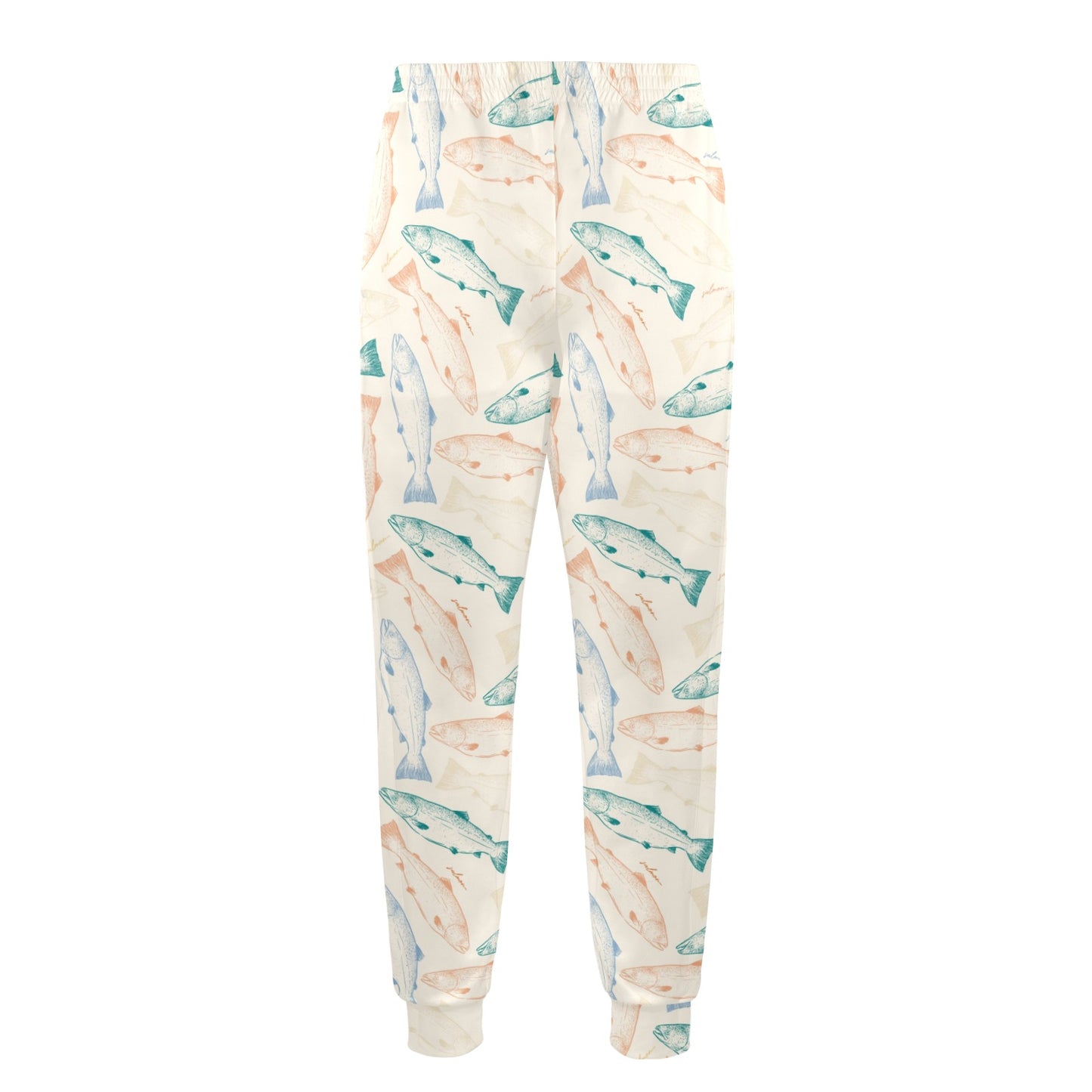 Salmon Fish Print Design LKS305 Men's Casual Track Pants