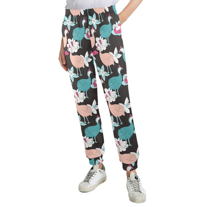 Guinea Fowl Pattern Print Design 03 Women's Casual Track Pants