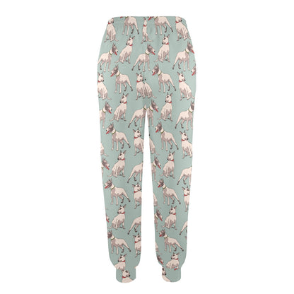 Bull Terrier Cute Print Pattern Women's Casual Track Pants