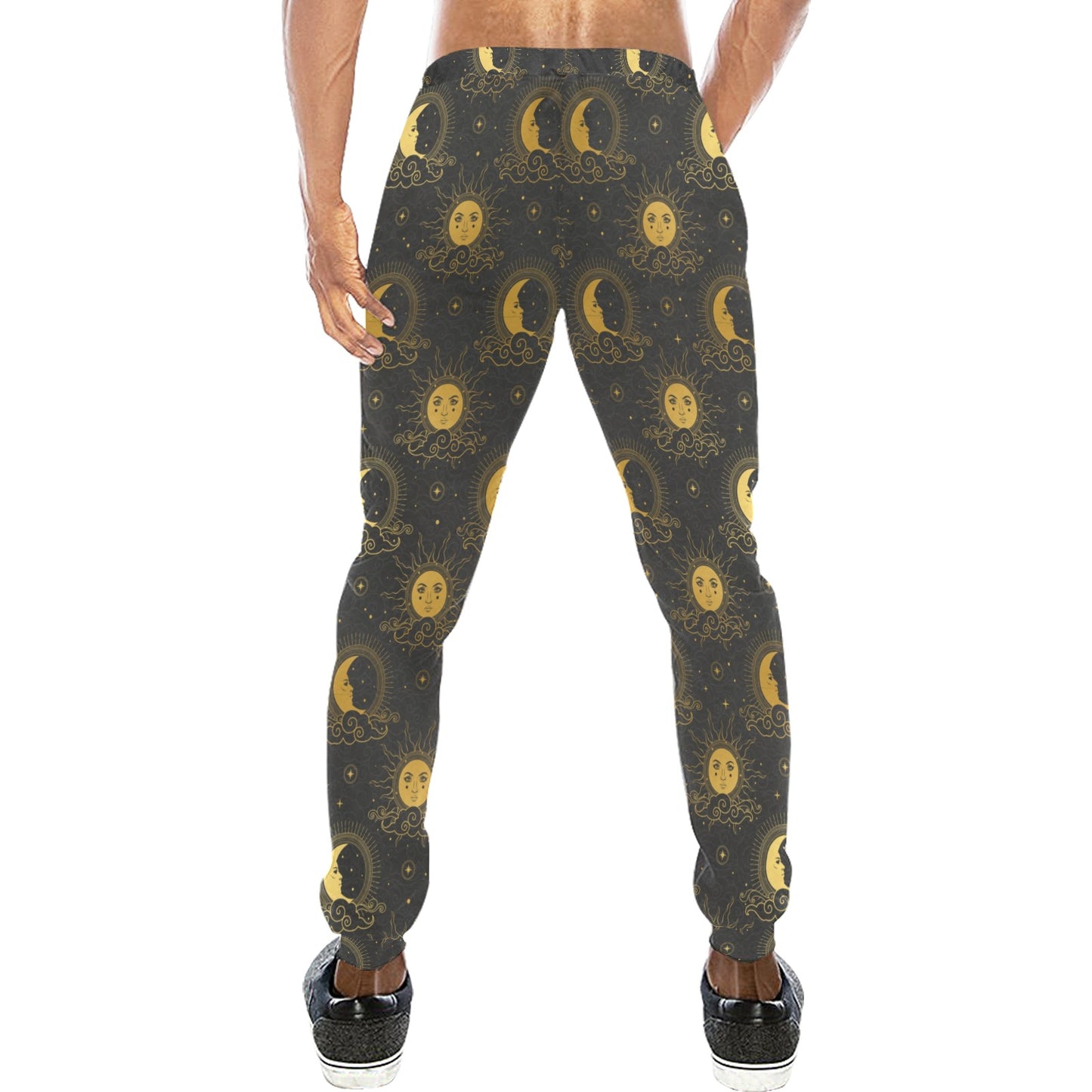 Celestial Moon Sun Pattern Print Design 05 Men's Sweatpants
