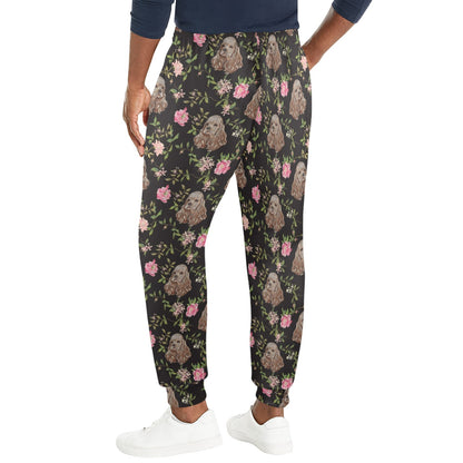 Cocker Pattern Print Design 03 Men's Casual Track Pants